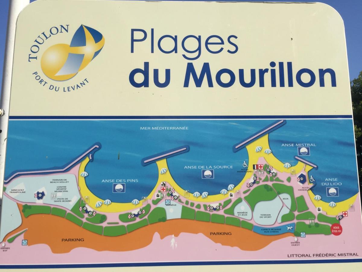 Goeland 3, Climatise, Wifi, Balcons Petite Vue Mer Laterale Au 3 Eme Etage Sans Ascenseur Toulon Exterior photo